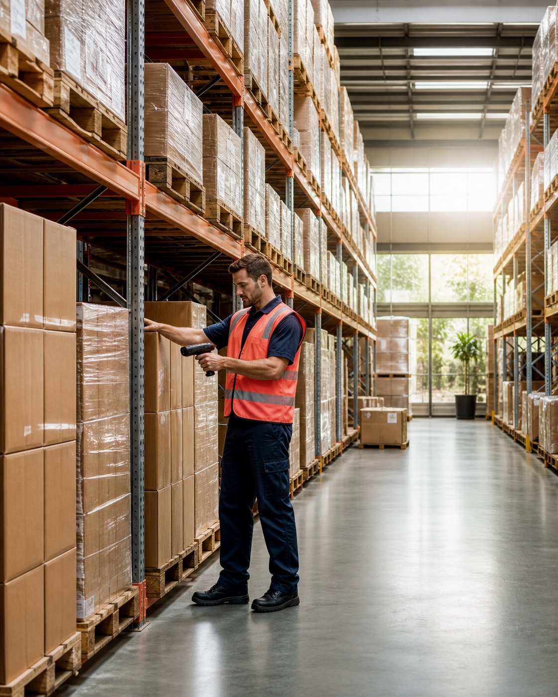 Rowsy logistics professionals checking a shipment